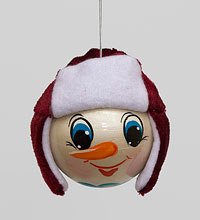 Елочная игрушка "Снеговик" бол.