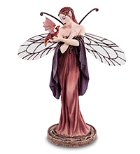 WS-300 Статуэтка "Девушка и дракон" (Winged things. Selina Fenech)